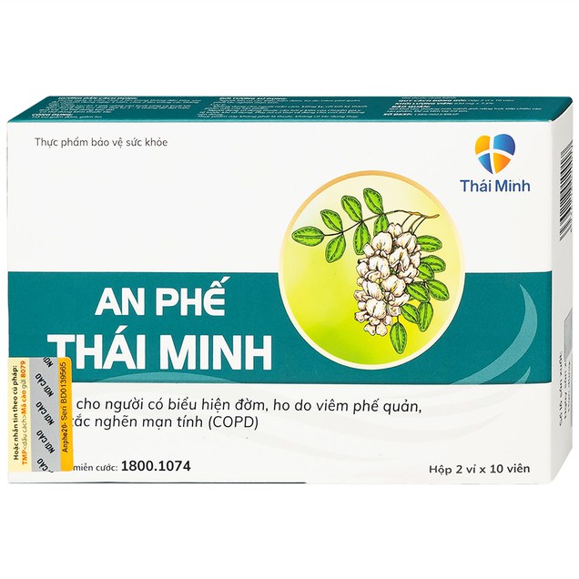 Viên uống An Phế Thái Minh hỗ trợ giảm đờm, giảm ho (2 vỉ x 10 viên)