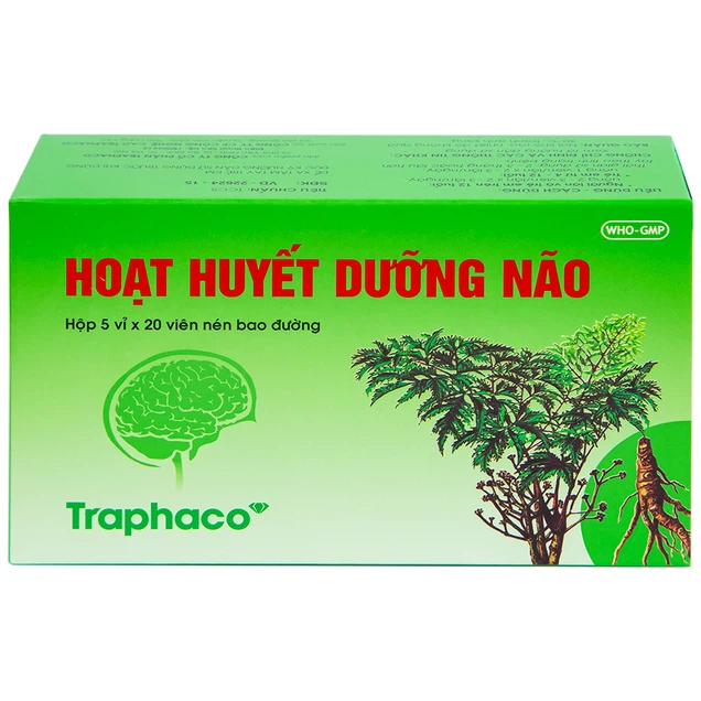Viên bao đường Hoạt Huyết Dưỡng Não Traphaco giúp cải thiện trí nhớ