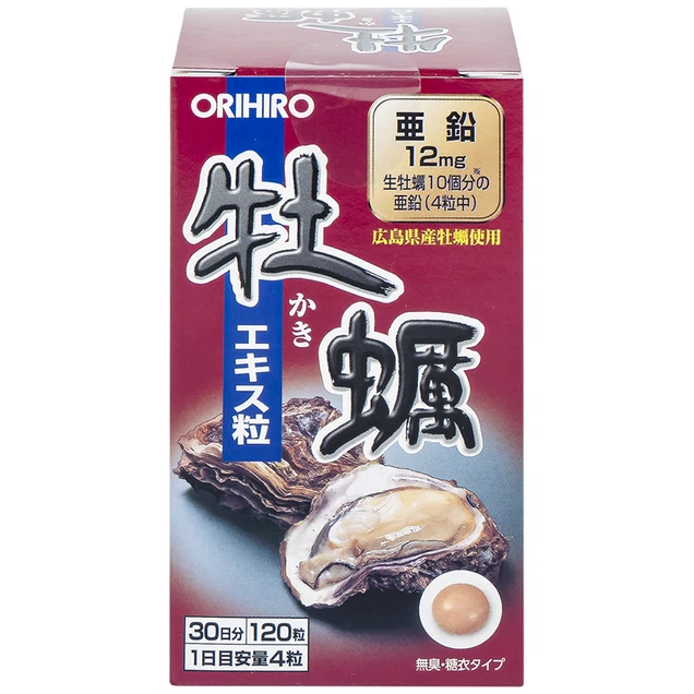 Viên nén Orihiro New Oyster Extract tăng cường sinh lý cho nam giới (120 viên)