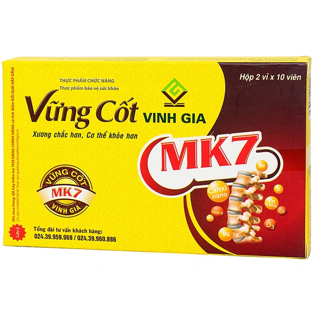 Viên uống Vững Cốt Vinh Gia hỗ trợ giảm loãng xương, giúp xương chắc khỏe dẻo dai
