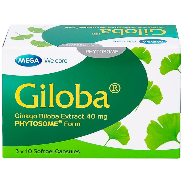 Thuốc Giloba 40mg MEGA We care điều trị suy tuần hoàn não