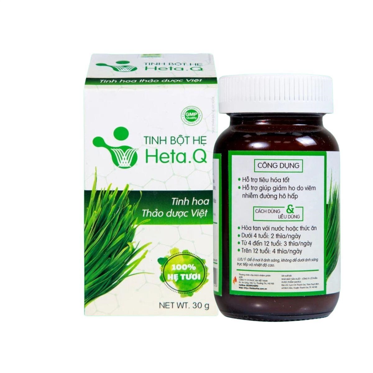 Tinh Bột Hẹ Heta.Q cải thiện tiêu hóa, giảm giảm táo bón, tăng cường hệ miễn dịch