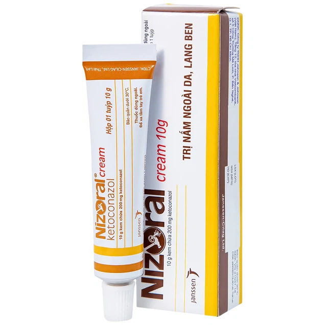 Kem bôi da Nizoral Cream Janssen điều trị nấm ngoài da, lang ben