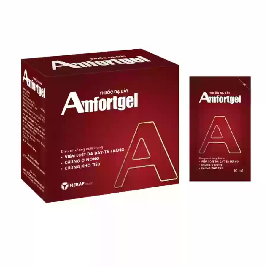 Thuốc Amfortgel điều trị loét dạ dày và chảy máu dạ dày tá tràng