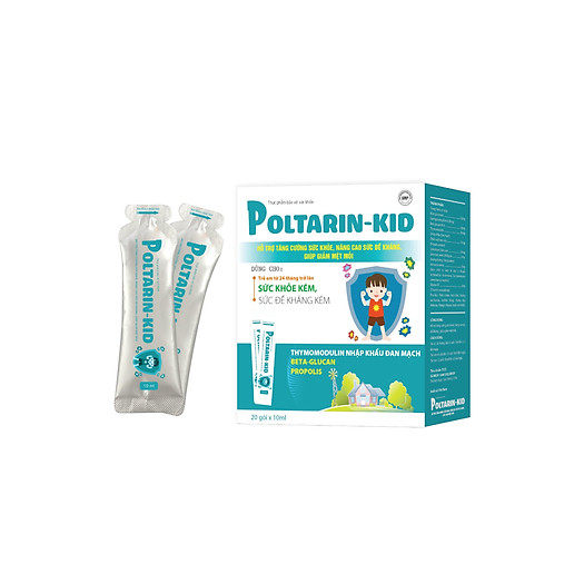 Siro Tăng Cường Miễn Dịch Poltarin Kid giúp Tăng Sức Đề Kháng, Giảm Mệt Mỏi, Không Lo Ốm Vặt