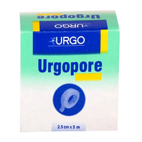 Băng keo y tế giấy URGOPORE dùng cố định băng gạc và các thiết bị y tế 2.5cm x 5m (Hộp 1 Cuộn)