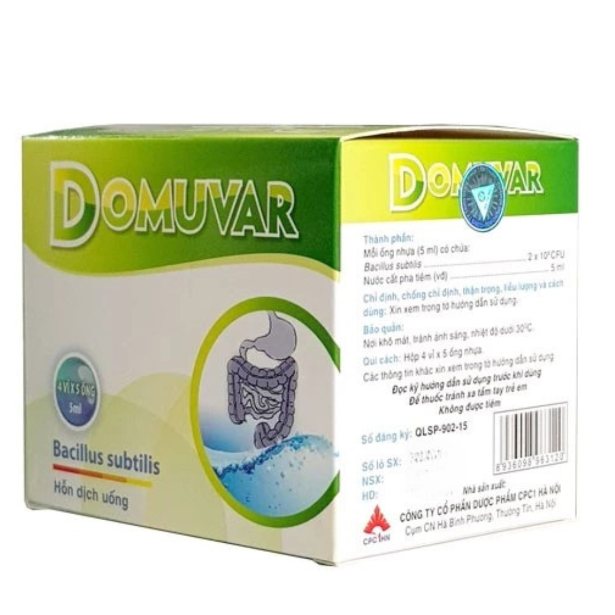 Hỗn dịch uống men vi sinh Domuvar
