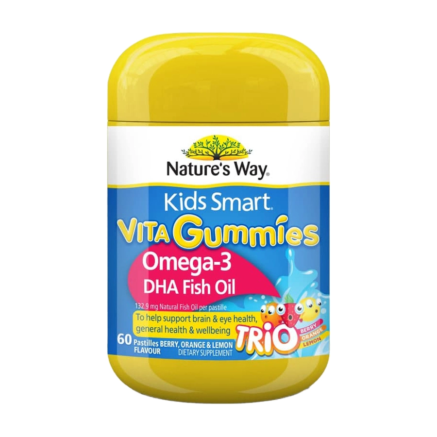 Vita Gummies Omega 3 - Kẹo dẻo Nature's Way DHA cho bé từ 2 tuổi
