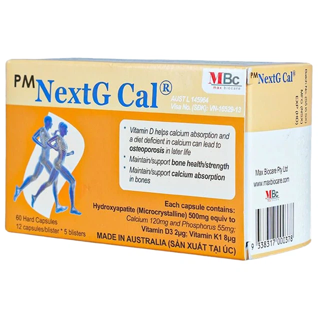 Thuốc PM NextG Cal Probiotec bổ sung canxi, điều trị loãng xương