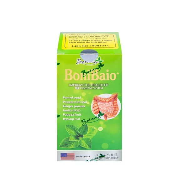 Viên uống BoniBaio Botania giúp cân bằng hệ vi khuẩn có ích đường ruột