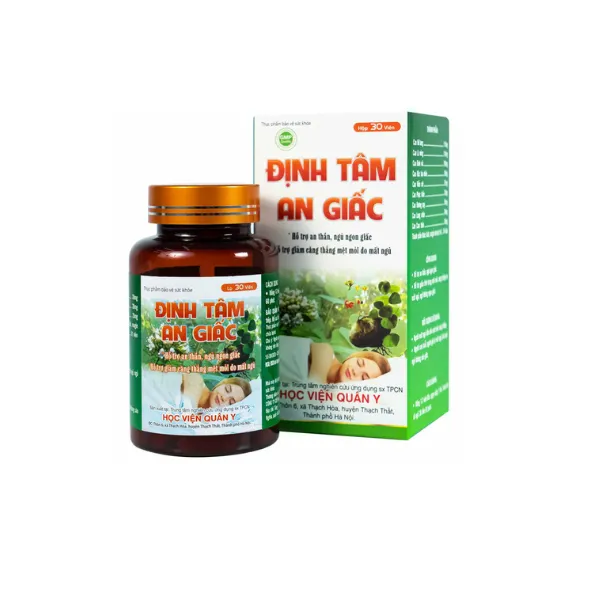 Viên uống Định Tâm An Giấc HVQY hỗ trợ an thần, ngủ ngon giấc (30 viên)