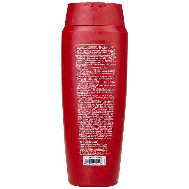 Dầu gội dược liệu Thái Dương 3 hương hoa sạch gàu mà vẫn suôn mềm (200ml)