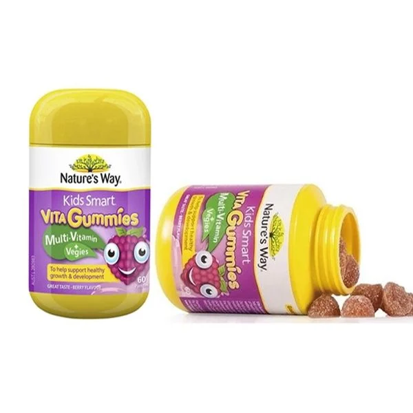 Viên nhai Kids Smart Vita Gummies cung cấp vitamin cần thiết và chất dinh dưỡng từ rau củ (60 viên)