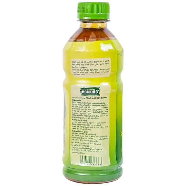 Trà thảo dược Boganic Traphaco hỗ trợ giải nhiệt, thanh lọc, mát gan