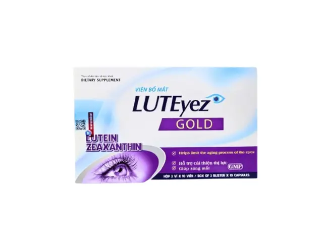 Viên uống Luteyez Gold Thiên Hoàng hỗ trợ thị lực cho mắt giúp mắt sáng khỏe 