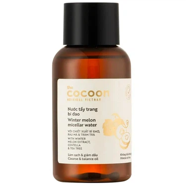 Nước tẩy trang bí đao Cocoon Winter melon micellar water làm sạch da và loại bỏ lớp trang điểm ( 140 ml)