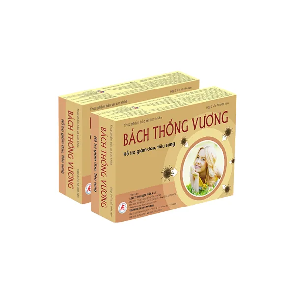 Viên uống Bách Thống Vương hỗ trợ giảm đau, tiêu sưng trong các chứng đau đầu
