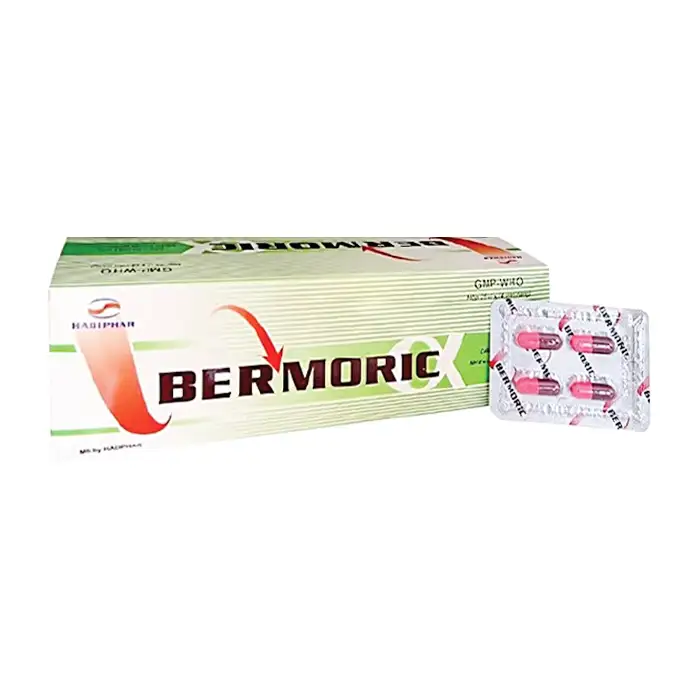 Thuốc Bermoric Hadiphar điều trị tiêu chảy cấp (25 vỉ x 5 viên)