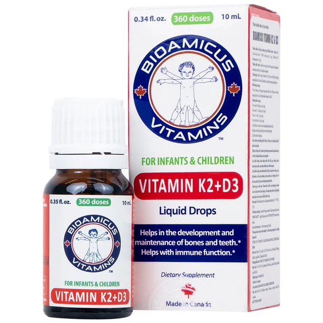 Dung dịch Biomicus For Infants And Children Vitamin K2 And D3