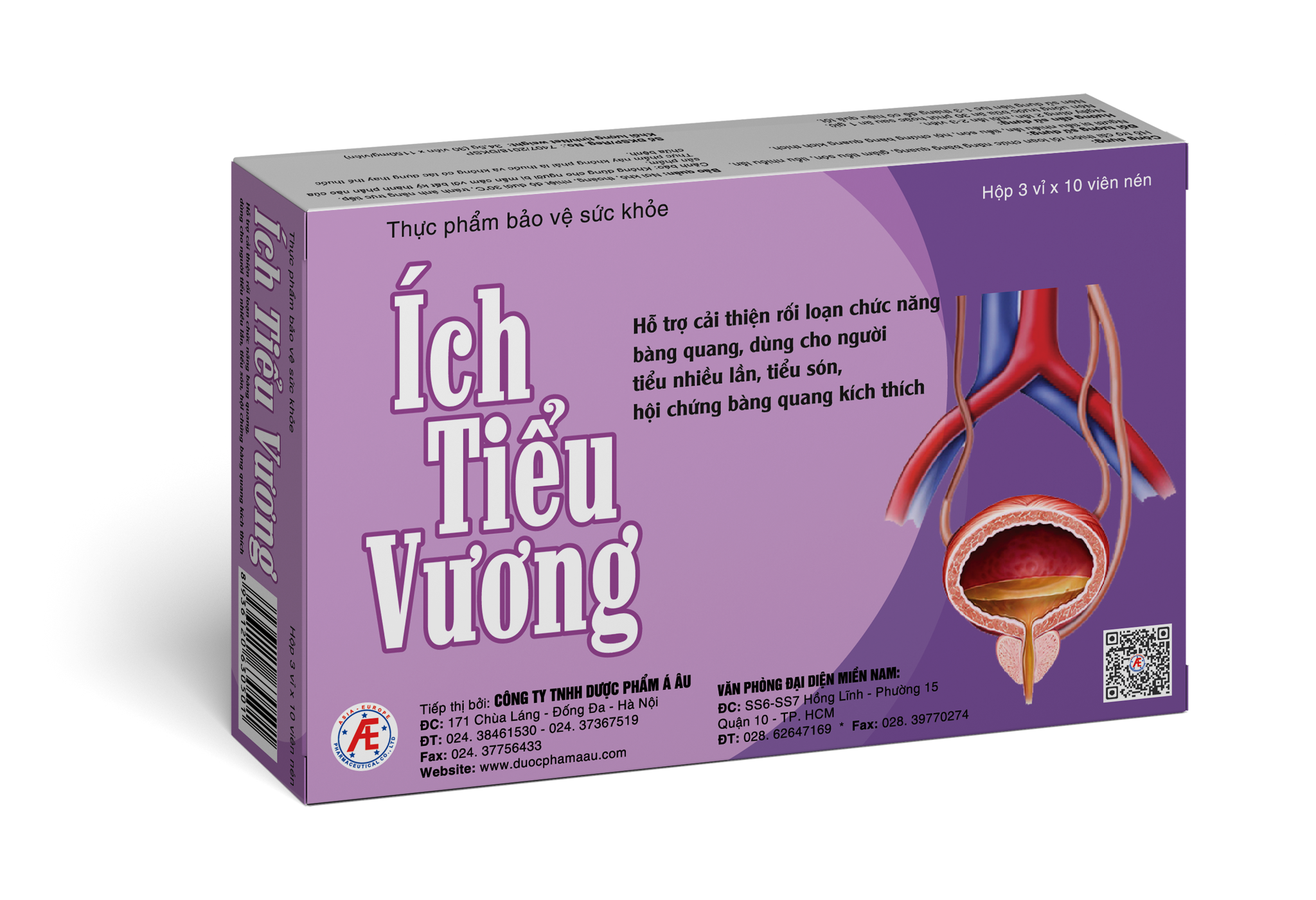 Ích Tiểu Vương hỗ trợ giảm tiểu són, tiểu nhiều lần hộp