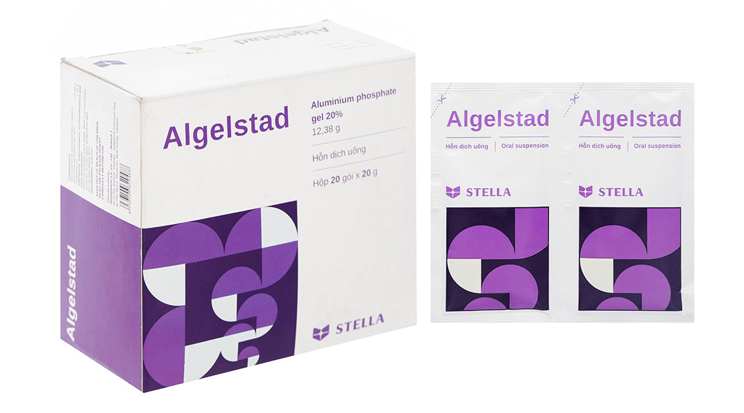 Hỗn dịch uống Algelstad 20% trị viêm thực quản, loét dạ dày tá tràng