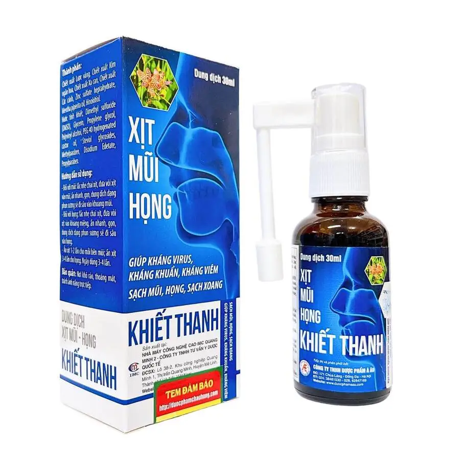 Xịt Khiết Thanh Á Âu vệ sinh mũi họng