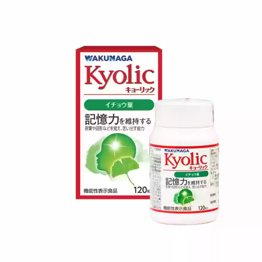 Kyolic Ginkgo Biloba - Hỗ trợ cải thiện trí nhớ, tăng tuần hoàn não ( 120 viên )