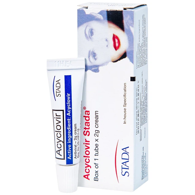 Kem bôi da Acyclovir Stada Cream điều trị nhiễm virus Herpes simplex