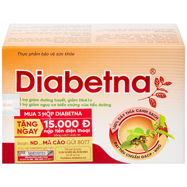 Viên uống Diabetna Nam Dược hỗ trợ giảm đường huyết