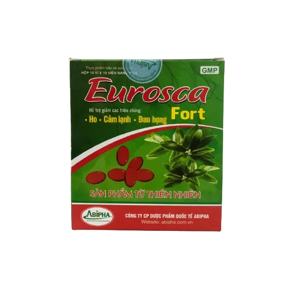 Eurosca Forte đỏ Abipha – Hỗ trợ giảm ho