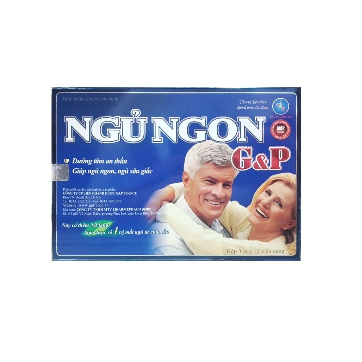 Thuốc ngủ ngon G&P giúp dưỡng tâm an thần