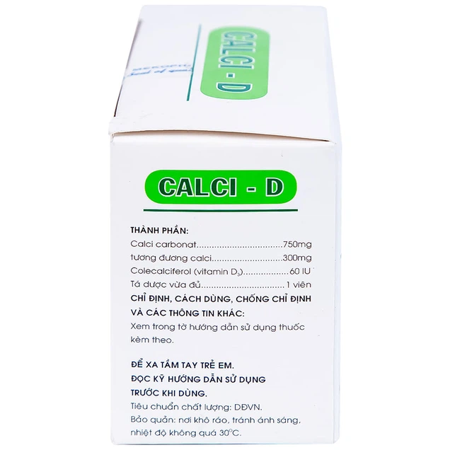 Thuốc Calci - D Mekophar bổ sung calci (10 vỉ x 10 viên)