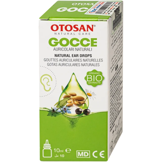 Dung dịch nhỏ tai Otosan Natural Ear Drops 10ml giảm đau, chống viêm, làm sạch tai