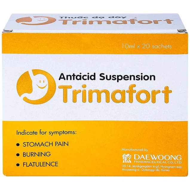 Thuốc dạ dày Trimafort Daewoong điều trị đau dạ dày, ợ nóng, đầy hơi
