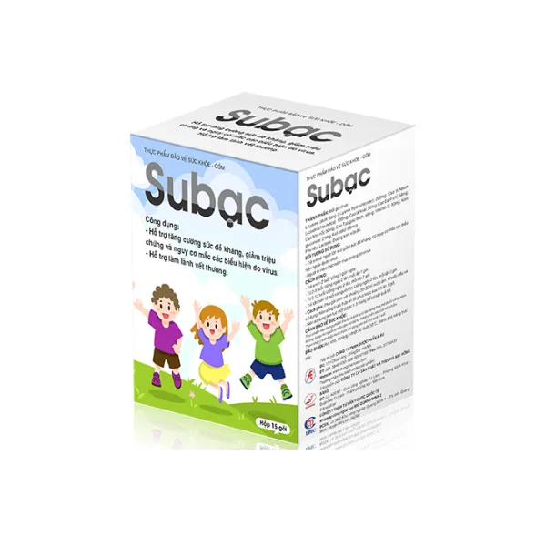 Cốm Subạc Á Âu hỗ trợ tăng đề kháng, lành vết thương (15 gói)